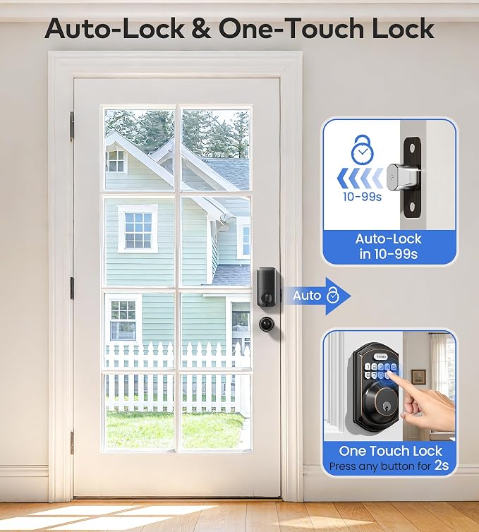 TEEHO TE001K Keyless Entry Door Lock - Image 4