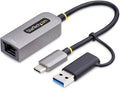 StarTech.com USB-C to Ethernet Adapter w/USB-A Dongle, 10/100/1000Mbps by StarTech