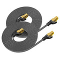 ARISKEEN Cat 8 Ethernet Cable 10 FT 2 Pack, Nylon Braided High Speed Cat8 by ARISKEEN