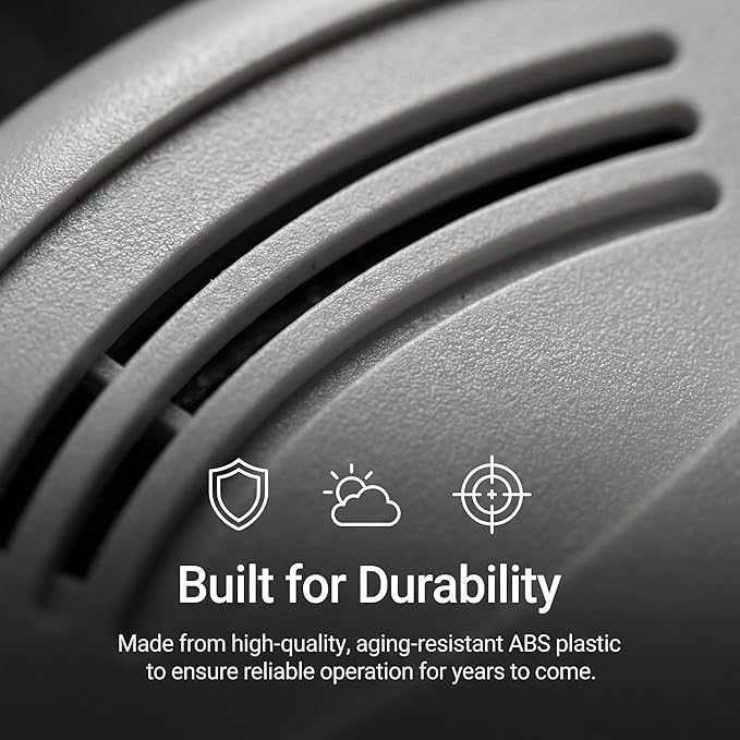 4 Pack Photoelectric Smoke Detector, 10-Year Battery Operated Fire Alarm - Image 5