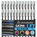 CableGeeker Patch Cables Cat6a 1ft Slim, Cat6 Ethernet Patch Cable 10G Support by CableGeeker