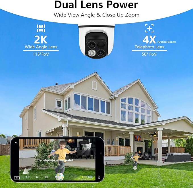 wansview Solar Camera Outdoor Wireless-2K 360°PTZ Cameras - Image 2