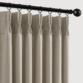 Memory Trained Pinch Pleated Curtains 108 Inches Long, Viral Linen Pinch Pleat by ANRODUO