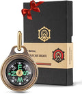MecArmy Mini Titanium/Brass Compass, Waterproof IPX5 Pocket Compass by MecArmy