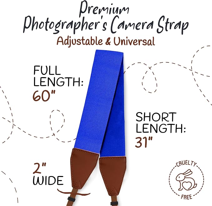 Art Tribute Camera Strap For Photographers Padded Universal Fit Neck Shoulder & - Image 5
