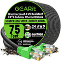 GEARit Cat6 Ethernet Cable 75ft, Outdoor Direct Burial Cat 6 Cable 24AWG High by GEARit