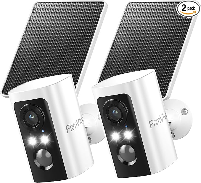 2K Security Cameras Wireless Outdoor by FamViva