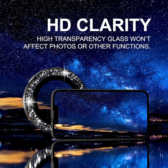 Choiche Compatible for iPhone 17e / 16e Camera Lens Protector Bling, 9H - Image 5