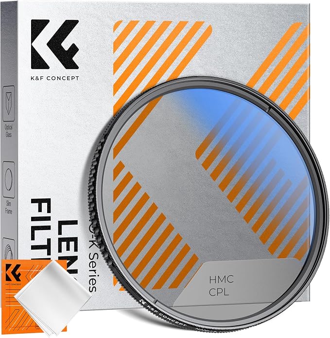 K&F CONCEPT 52mm Circular Polarizer Filter Ultra-Slim 18 Multi-Coated Optical by KFCONCEPT
