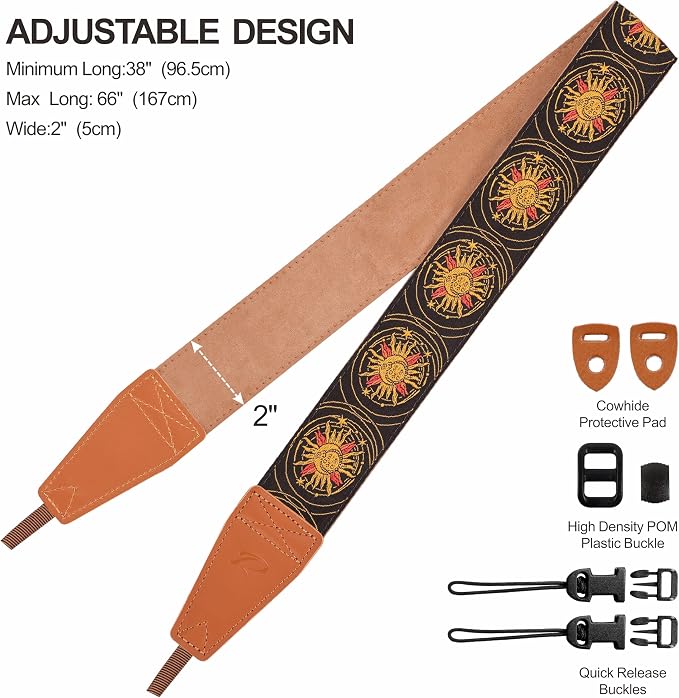 Padwa Lifestyle Yellow Sun God Camera Strap - Image 6