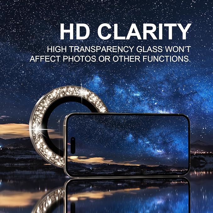 Choiche Compatible for iPhone 16 Pro/iPhone 16 Pro Max Camera Lens Protector - Image 5
