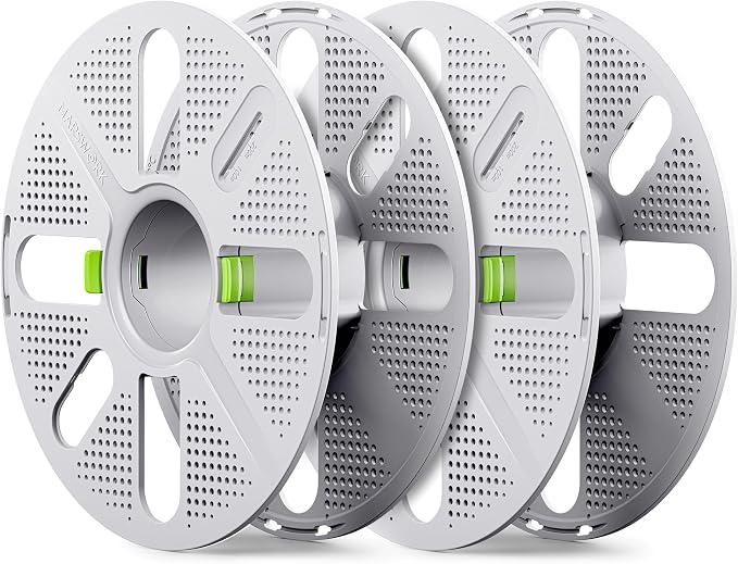 Quick-Swap Reusable Spool for Refill Filament, Two-Finger Press Design by MarsWork
