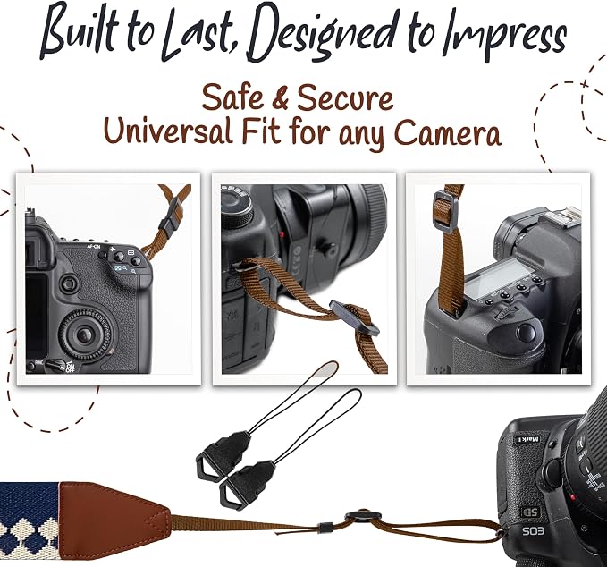 Art Tribute Camera Strap For Photographers Padded Universal Fit Neck Shoulder & - Image 6
