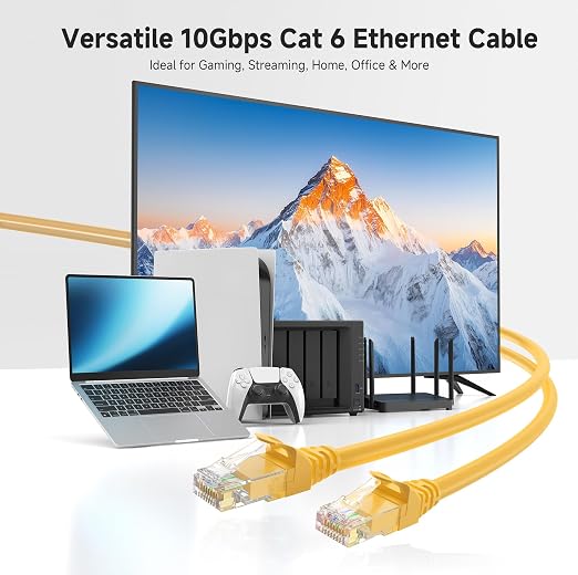 Cable Matters 10Gbps Snagless Long Cat 6 Ethernet Cable - 100ft - Image 2