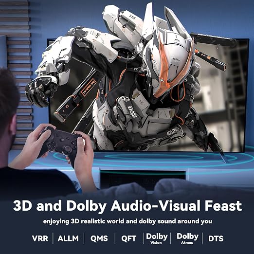8K Fiber Optic HDMI 2.1 Cable 150ft, Long Active HDMI Cable, High Speed Fiber - Image 4
