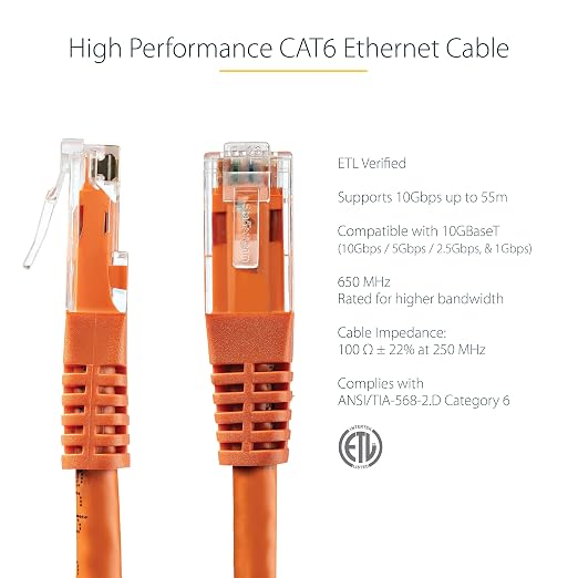 StarTech 20ft CAT6 Ethernet Cable - Image 2