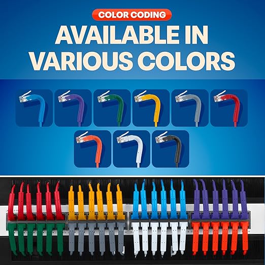 Everest Ultra Slim Cat6a Ethernet Patch Cables 6ft Red - Image 6