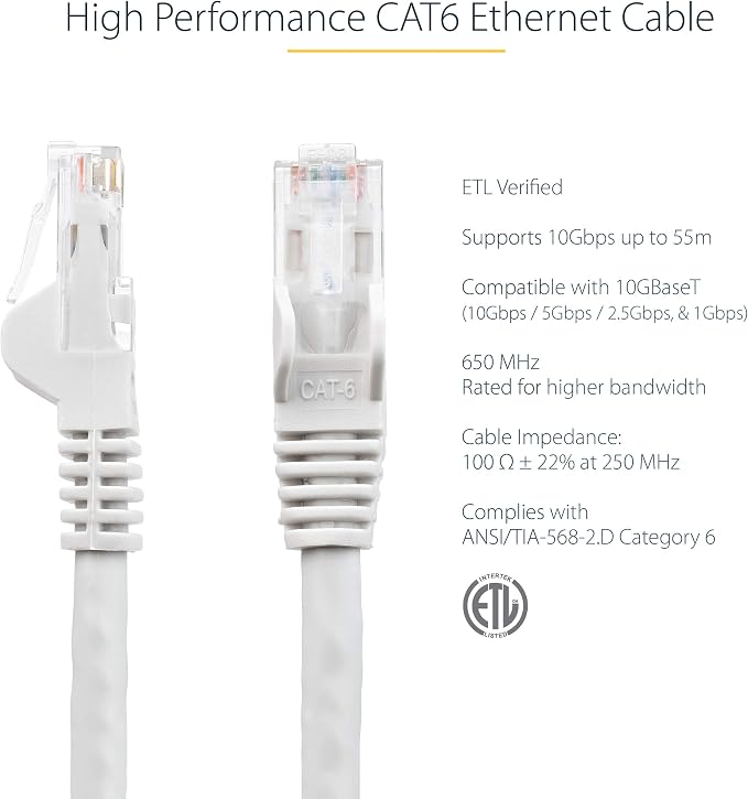 StarTech 25ft CAT6 Ethernet Cable - Image 2