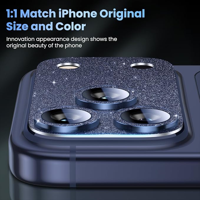 Uyiton Compatible with iPhone 17 Pro Max Camera Lens Protector Bling - Image 5