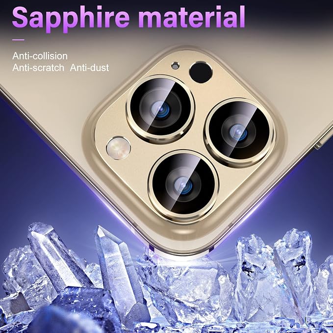 Uyiton for iPhone 14 Pro/iPhone 14 Pro Max Camera Lens Protector, 9H Tempered - Image 4