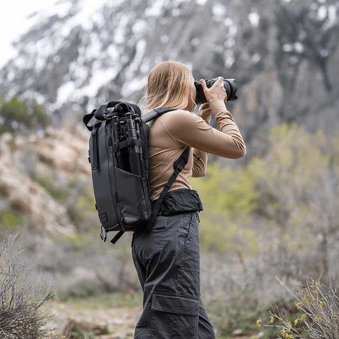 WANDRD PRVKE Rolltop 41L V4 Camera Backpack – Expandable Weatherproof Travel Bag - Image 4