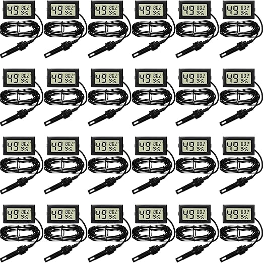 Weewooday Mini Digital Temperature Humidity Meters Gauge by Weewooday