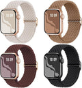 4 Pack Braided Stretchy Bands Compatible by Suitisbest