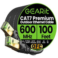 GEARit Cat7 Outdoor Ethernet Cable SFTP Shielded Foil Twisted Pair, Pure Copper by GEARit