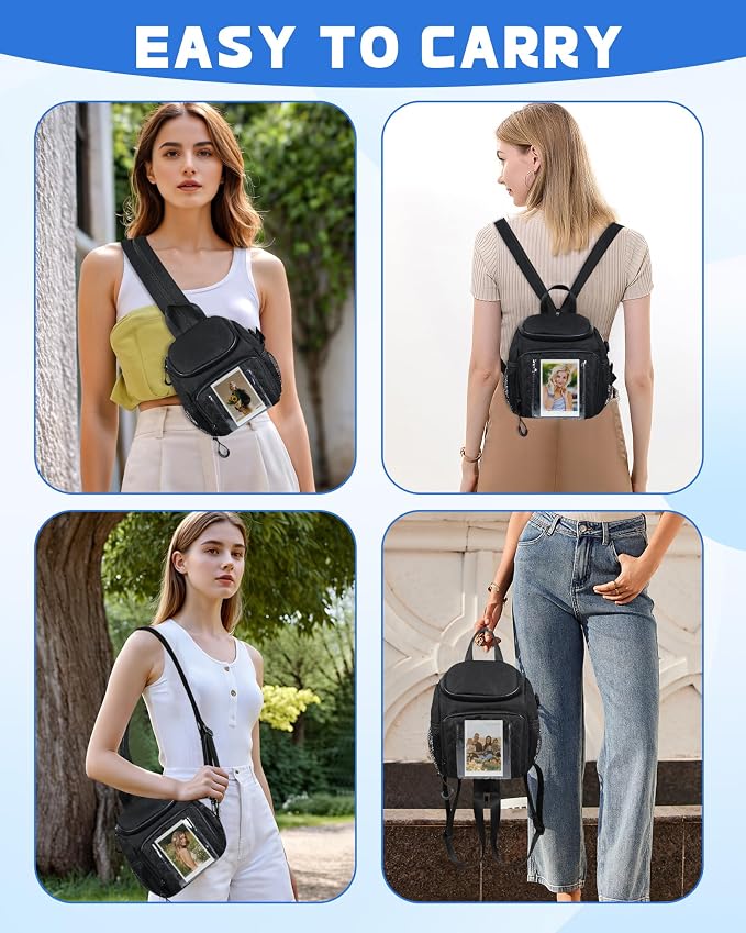PLOZANO Shockproof Camera Sling Bag Compatible - Image 2