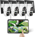 Hiseeu Solar Security Cameras Wireless Outdoor, Auto Tracking Dual-Lens by Hiseeu