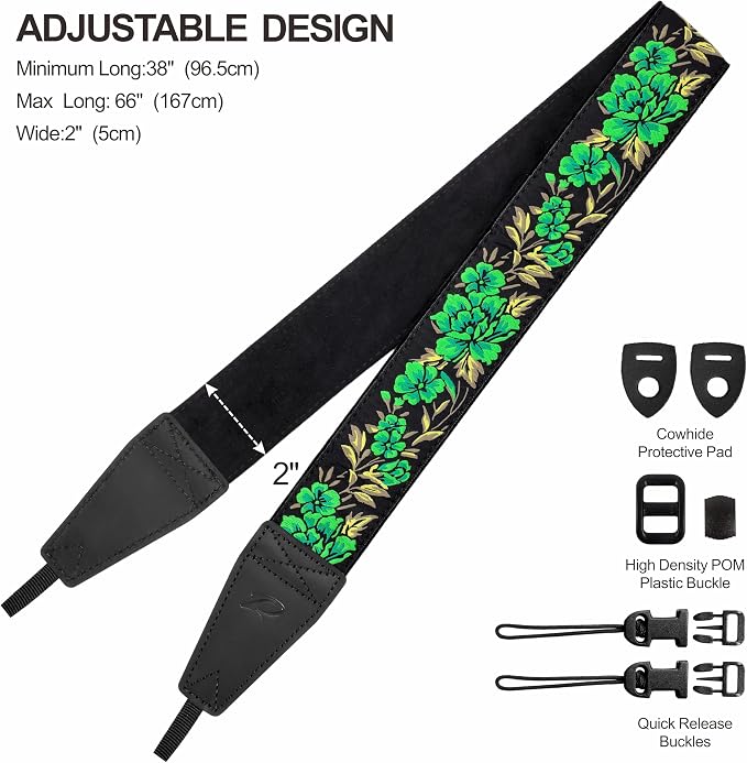 Padwa Lifestyle Green Rose Camera Strap - Image 6
