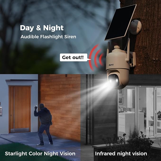 Vicohome CQ1 AI 2K Solar Security Camera Wireless Outdoor, Battery Powered - Image 9