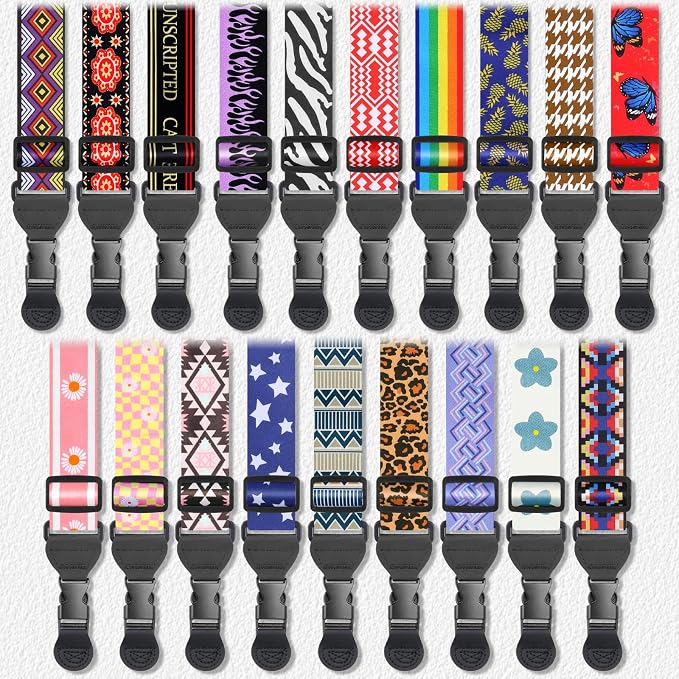 FIEIL Rainbow Stripe Shoulder Strap, Adjustable Camera Strap - Image 6