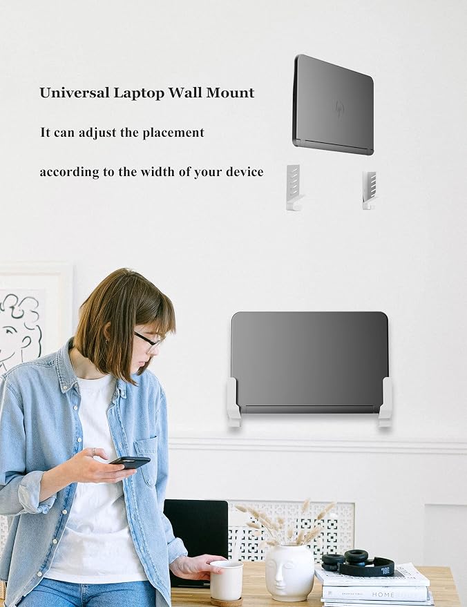 Laptop & WiFi Router Wall Mount Holder - Image 2