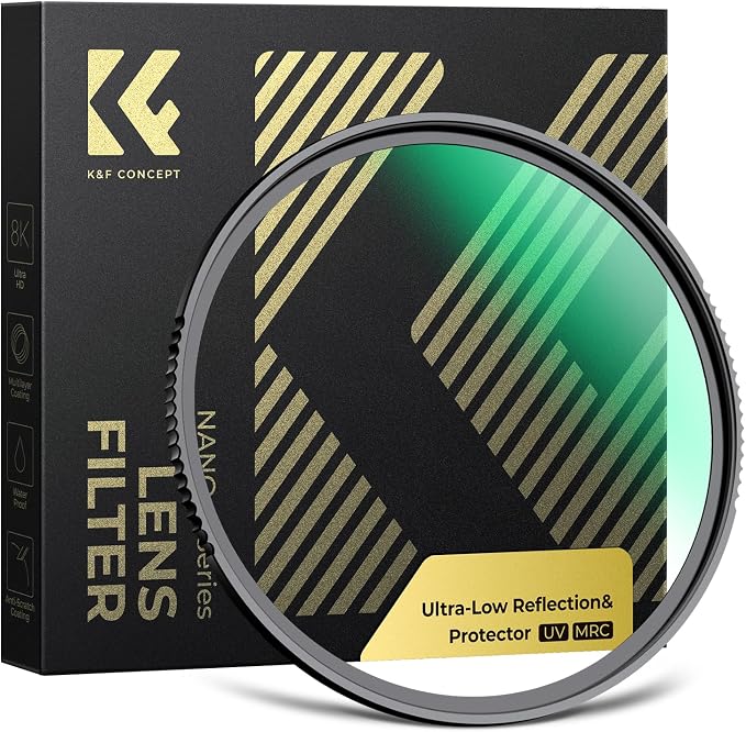 K&F CONCEPT 82mm Shockproof & Ultra Low Reflectivity MCUV Lens Protection Filter by KFCONCEPT
