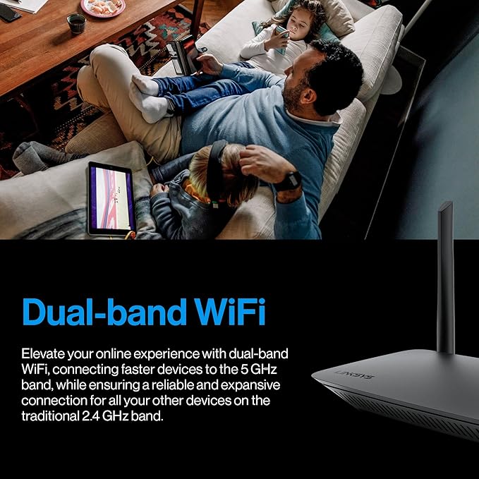 Linksys WiFi 5 Router | 1, 500 Sq. ft Coverage | 20+ Devices | Speeds up to - Image 7