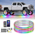 Nilight 4PCS 15.5inch Wheel Ring Lights Deram Color by Nilight