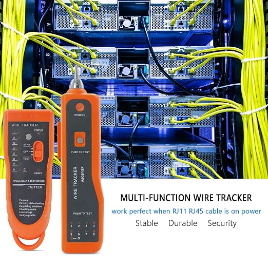 BOOGIIO Wire Tester RJ45 RJ11 Cable Tracker Line Finder Multifunction Wire - Image 4
