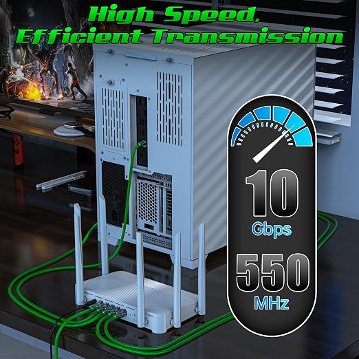 1 Foot Cat6 Patch Cables, Solid Pure Copper Patch Cord, Cat 6 Ethernet Cable - Image 4