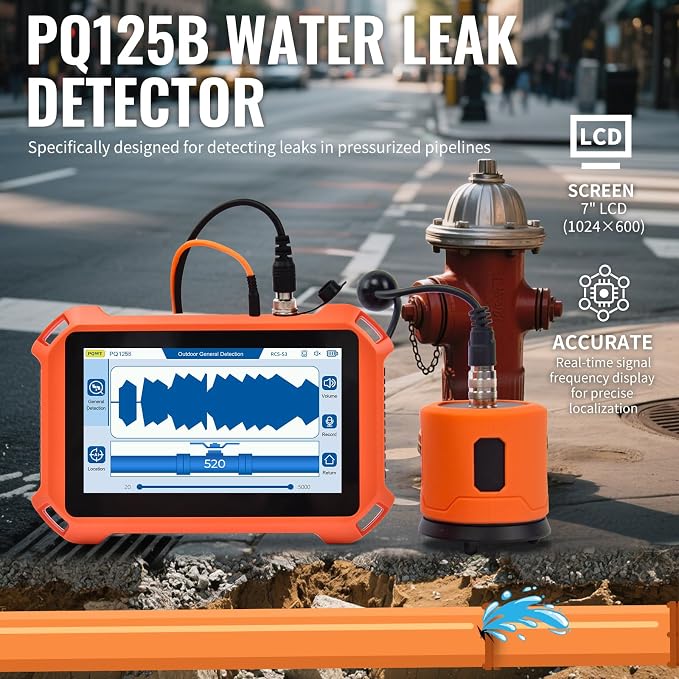 Underground Water Leak Detectors PQ125B Outdoor Wall Pipe Water Leakage - Image 2