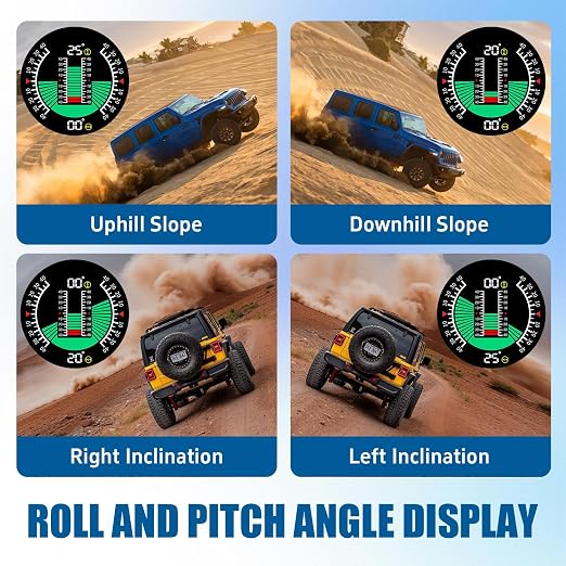 X60 Car Inclinometer for Off-Road, GPS Speedometer MPH KMH - Image 3