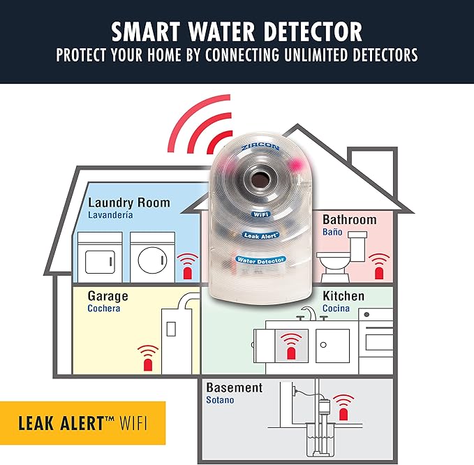 Zircon Leak Alert WiFi -Smart Electronic Water Detector Alarm - Image 3