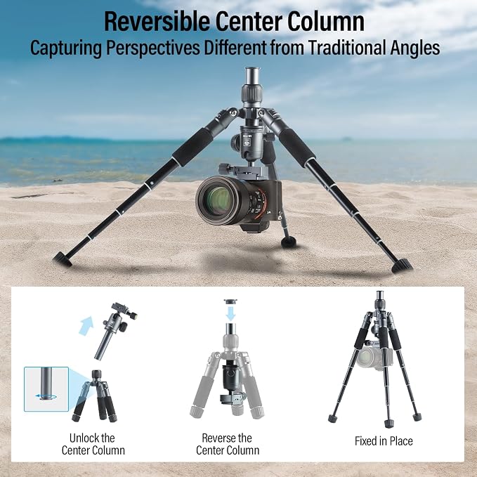 SIRUI Compact Mini Desktop Tripod, Loaded up to 17.64lbs, Phone Holder Included - Image 6