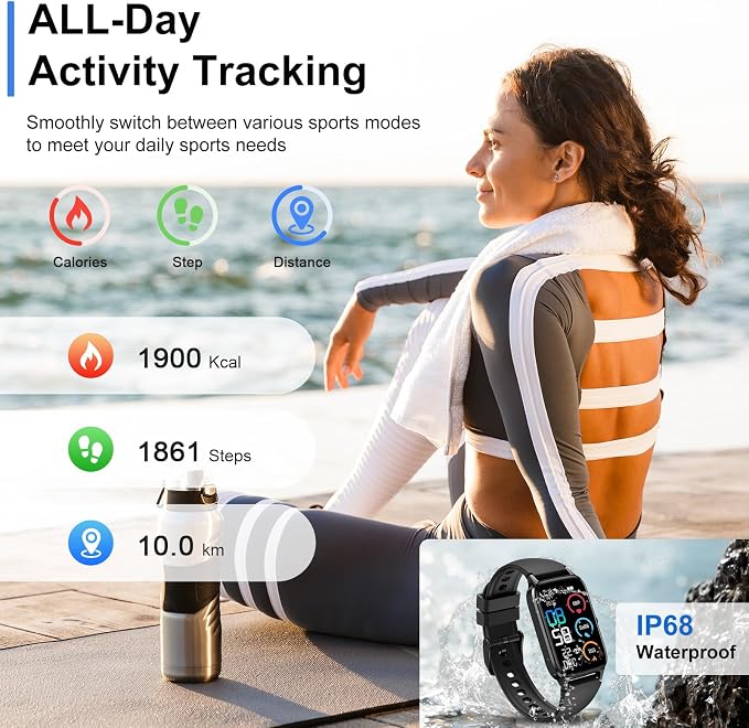 Jugeman Smart Watch for Men Women, 1.57" Smartwatch, 2026 New Fitness Tracker - Image 6