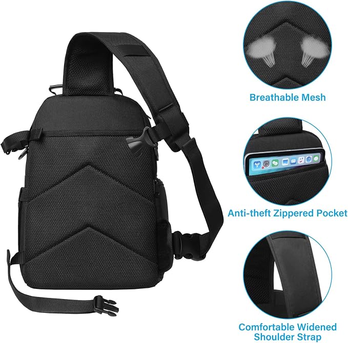 MOSISO Camera Sling Bag, DSLR/SLR/Mirrorless Camera Case Crossbody Photography - Image 7