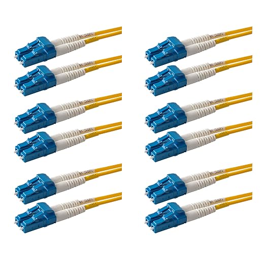 SpeedyFiberTX 6-Pack 1 Meter LC to LC Fiber Patch Cable, Corning SMF-28 by SpeedyFiberTX