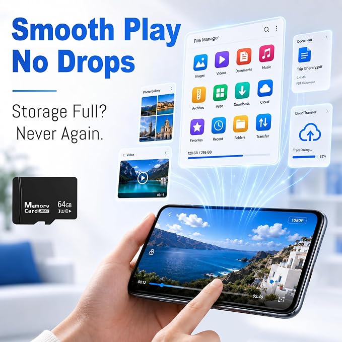 5-Pack 64GB Micro SD Card for Dashcam & Security Cam U3 V30 A1 | High Endurance - Image 6