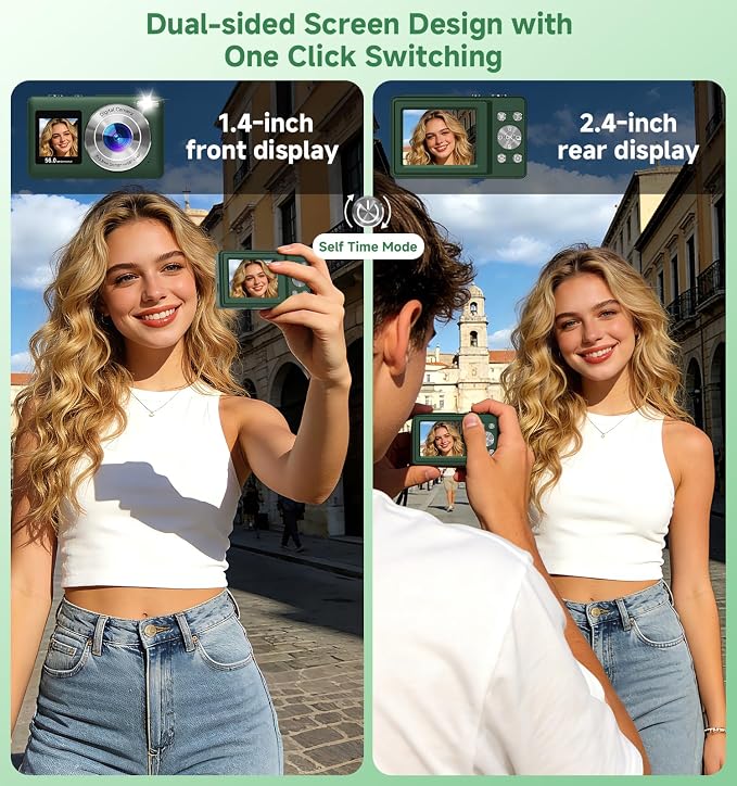 Digital Camera, 2026 Upgraded 56MP Dual Screens Digital Camera, Compact Cameras - Image 2