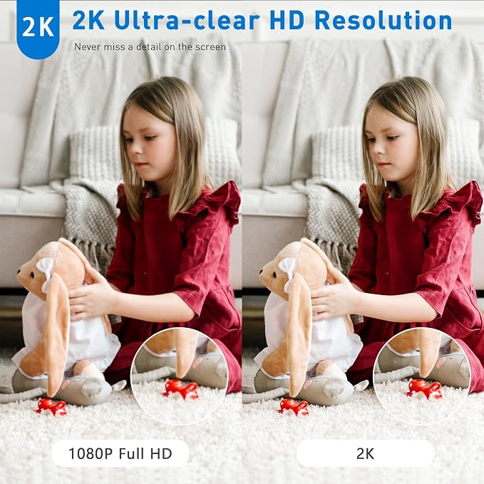 WiFi Security Camera, 2K Indoor Camera - Image 4