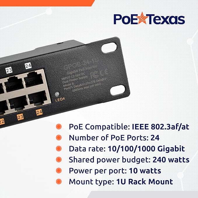 PoE Texas 24 Port PoE Injector - Image 3